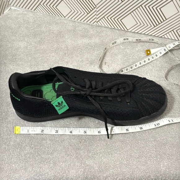 Adidas Pharrell X Superstar primeknit  sneakers human race shoes black green 7.5
